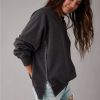 Mujer American Eagle | Sudadera Extragrande Con Cuello De Muesca Ae Big Hug