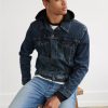 Hombres American Eagle | Chaqueta Estilo Camionero De Mezclilla Con Capucha Ae