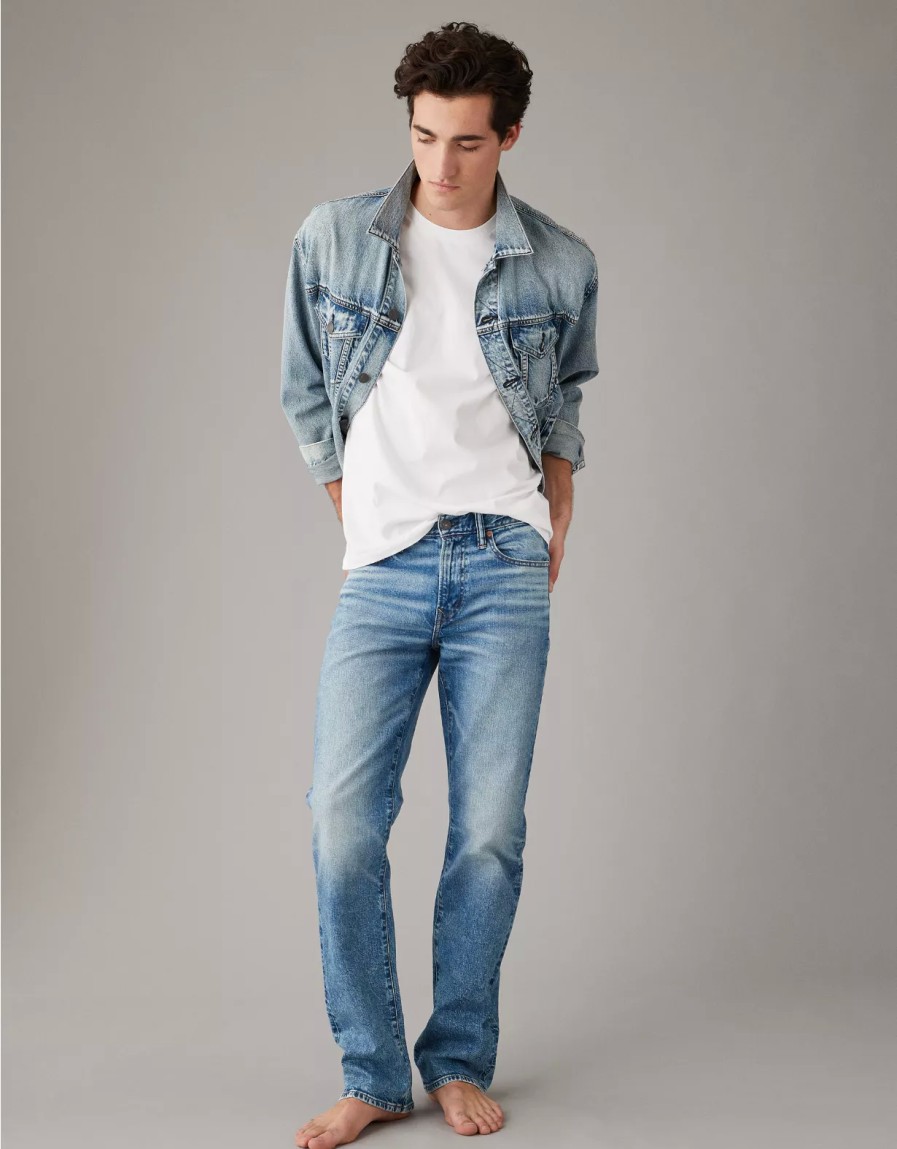 Hombres American Eagle | Vaqueros Con Corte Tipo Bota Ae Easyflex Original