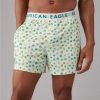 Hombres American Eagle | Calzoncillos Tipo Boxer Ultrasuaves Con Bolsillo Aeo Clovers