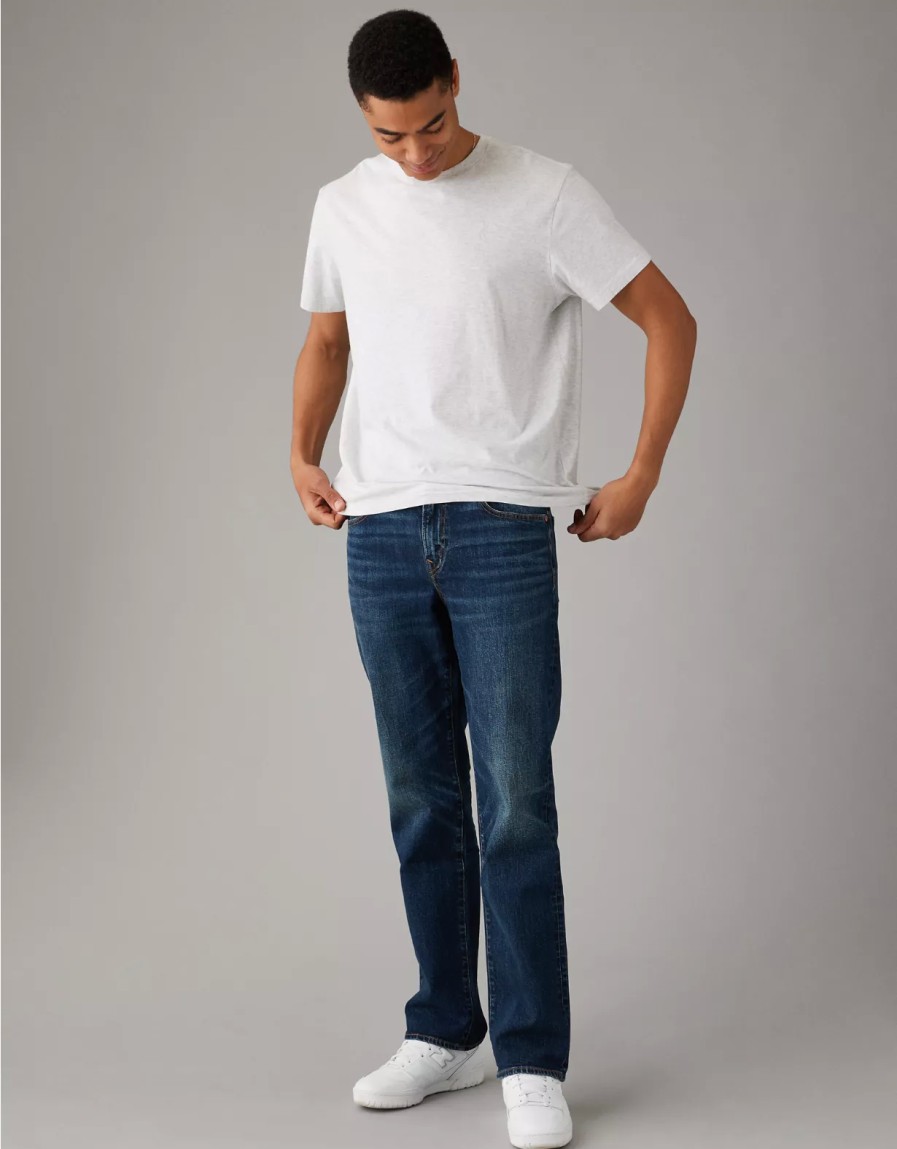 Hombres American Eagle | Vaqueros Con Corte Tipo Bota Ae Easyflex Original