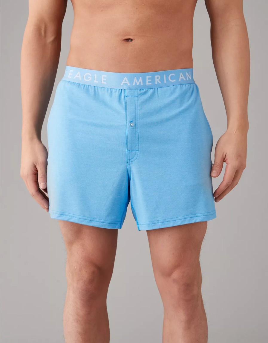 Hombres American Eagle | Calzoncillos Tipo Boxer Con Bolsillo Ultrasuave Aeo