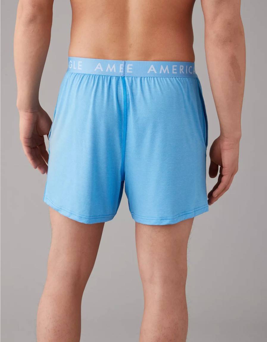 Hombres American Eagle | Calzoncillos Tipo Boxer Con Bolsillo Ultrasuave Aeo