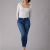 Mujer American Eagle | Jeggings Cortos De Cintura Alta Con Curvas Ae Next Level