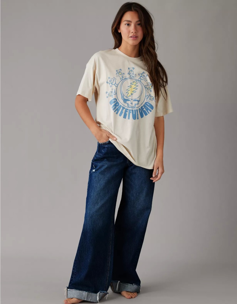 Mujer American Eagle | Camiseta Extragrande Con Grafico Grateful Dead Ae