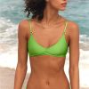 Mujer American Eagle | Aerie Beach Babe Top De Bikini Voop De Canale Brillante