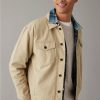 Hombres American Eagle | Chaqueta Estilo Camionero De Lona Ae