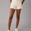 Mujer American Eagle | Shorts Relajados De Talle Super Alto Elasticos Ae