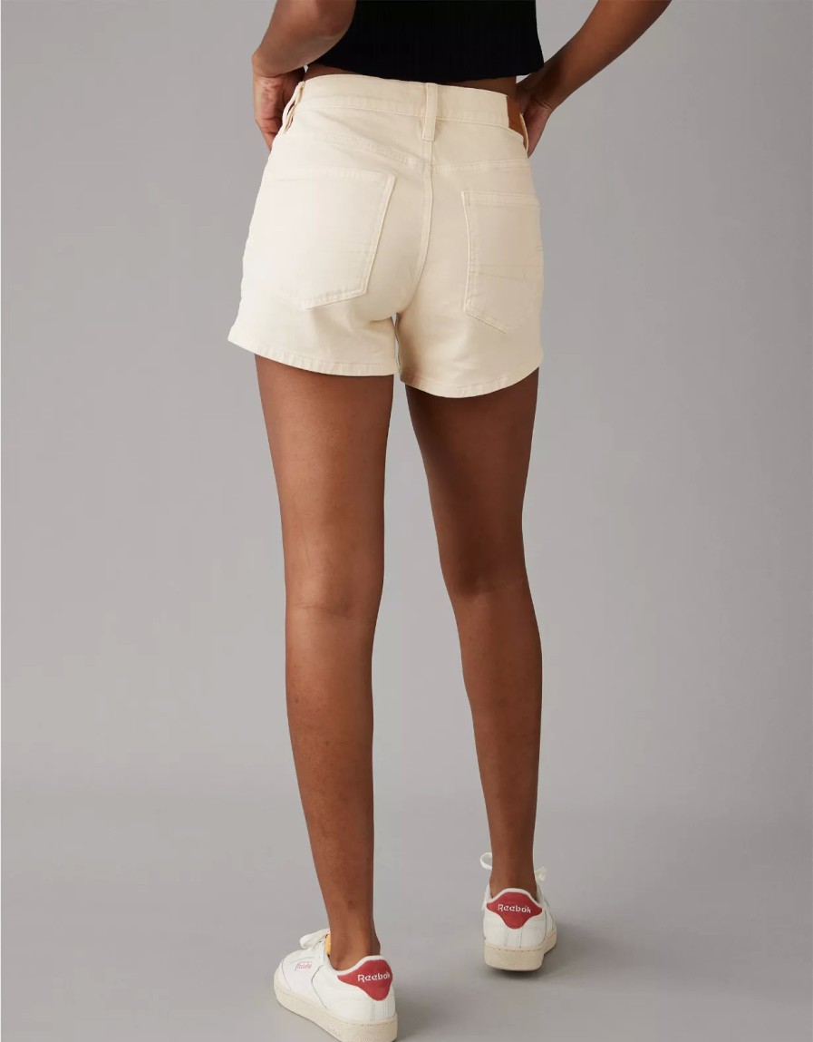 Mujer American Eagle | Shorts Relajados De Talle Super Alto Elasticos Ae