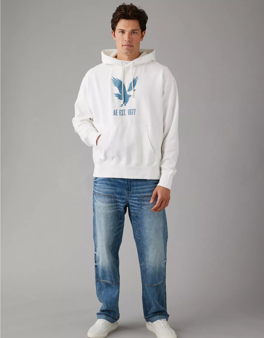 Hombres American Eagle | Sudadera Con Capucha Con Grafico Ae Heritage