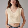 Mujer American Eagle | Chaleco De Crochet Ae