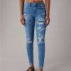 Mujer American Eagle | Jeggings De Cintura Alta Con Parches Ae Next Level