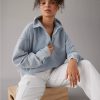 Mujer American Eagle | Sudadera Polar Con Cierre De Un Cuarto Ae