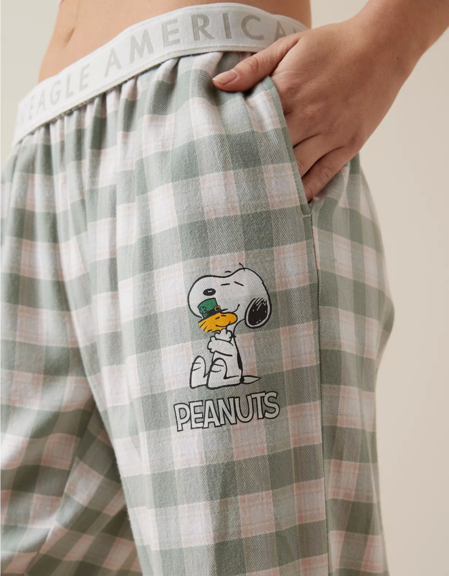 Mujer American Eagle | Pantalon De Pijama Del Dia De San Patricio De Ae Peanuts