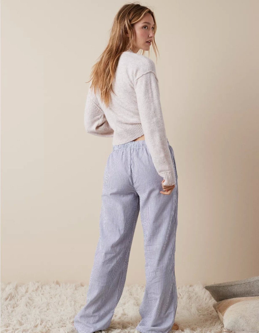 Mujer American Eagle | Pantalon De Pijama A Rayas Ae