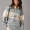 Mujer American Eagle | Ae Sudadera Extragrande De Polar Los Angeles Polo