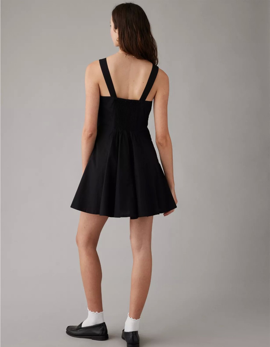 Mujer American Eagle | Minivestido Con Corse De Popelina Ae