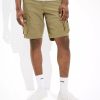 Hombres American Eagle | Pantalon Corto Tipo Cargo Revestido De 10" Ae Flex