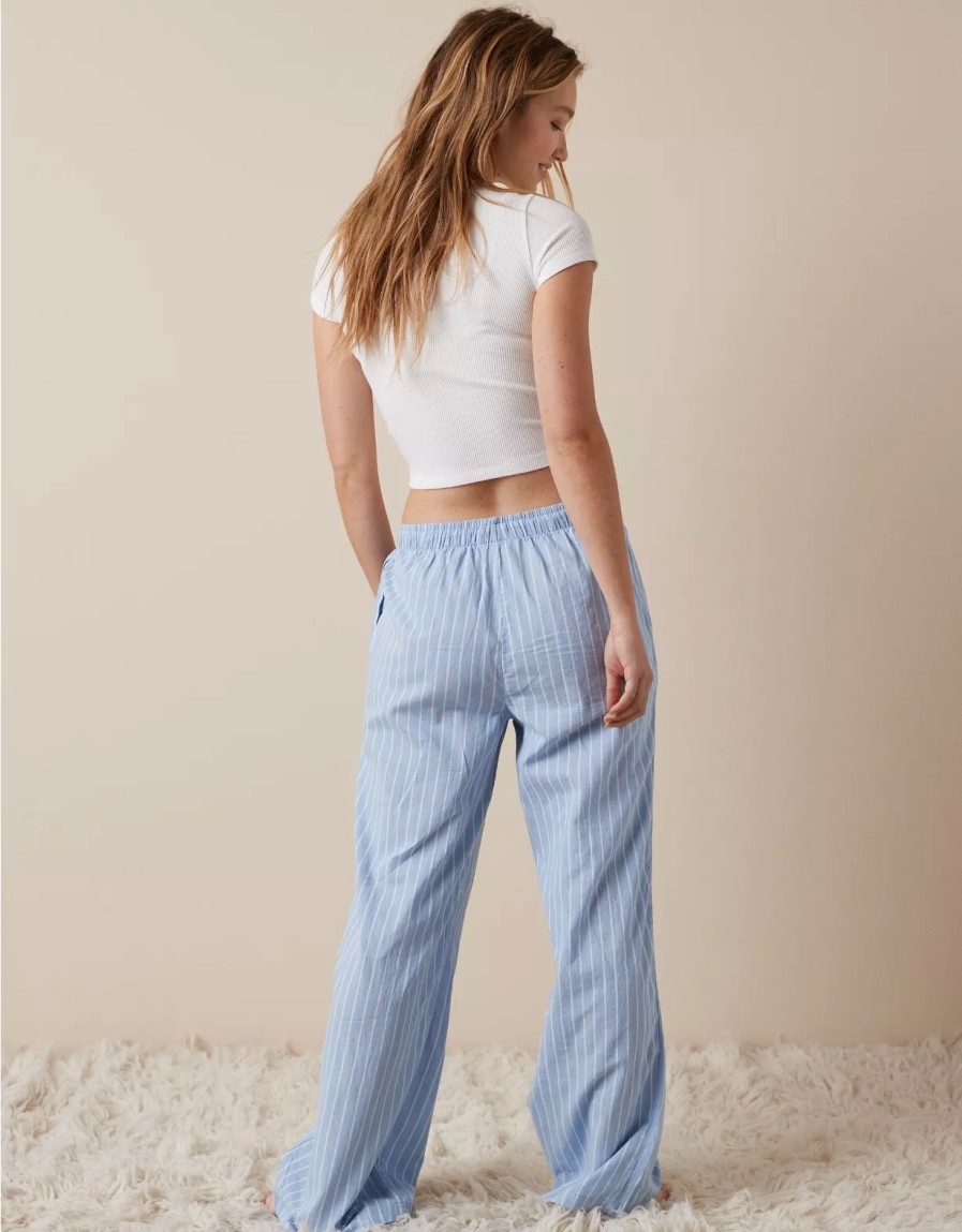 Mujer American Eagle | Pantalon De Pijama A Rayas Ae