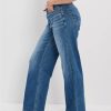 Mujer American Eagle | Vaqueros Rectos Holgados De Cintura Super Alta Con Curvas Ae Stretch