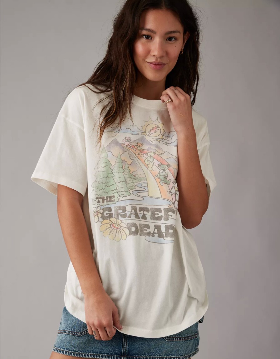 Mujer American Eagle | Camiseta Extragrande Con Grafico Grateful Dead Ae