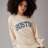 Mujer American Eagle | Sudadera Extragrande Con Grafico Boston Ae