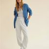 Mujer American Eagle | Jogger De Polar Holgado De Talle Alto Ae