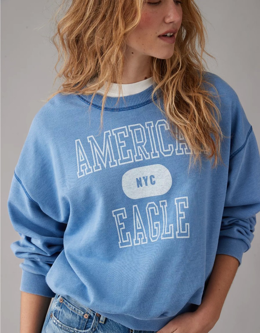 Mujer American Eagle | Sudadera Con Grafico Ae Funday