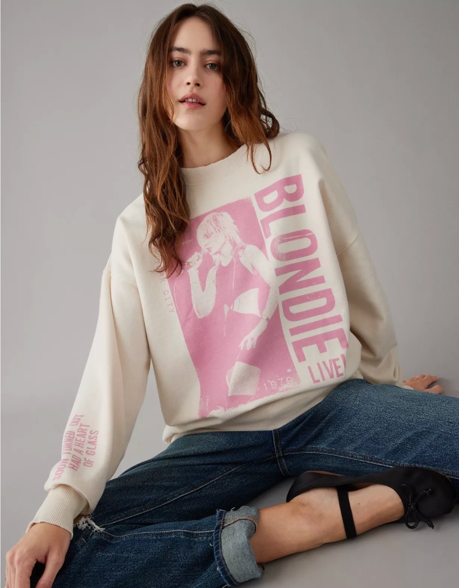 Mujer American Eagle | Sudadera Extragrande Con Grafico Blondie Ae