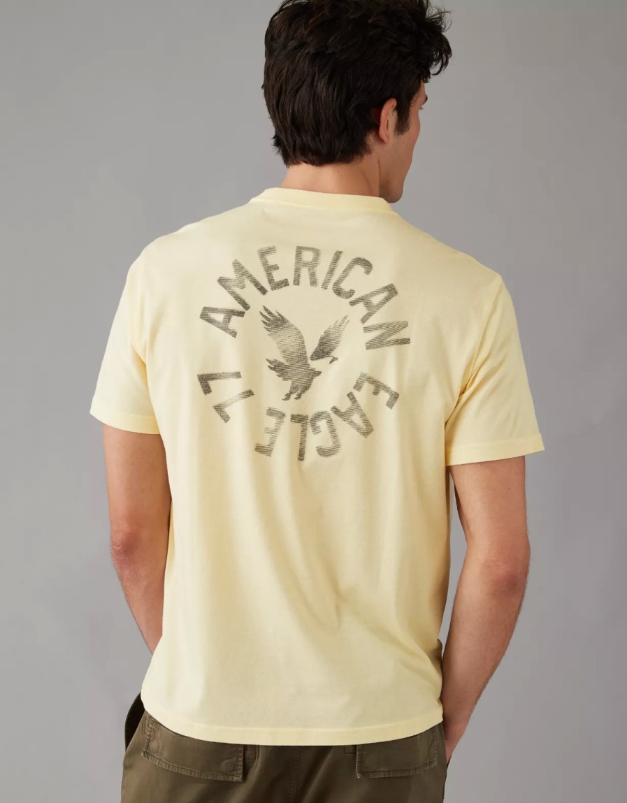 Hombres American Eagle | Camiseta Grafica Logotipo Ae