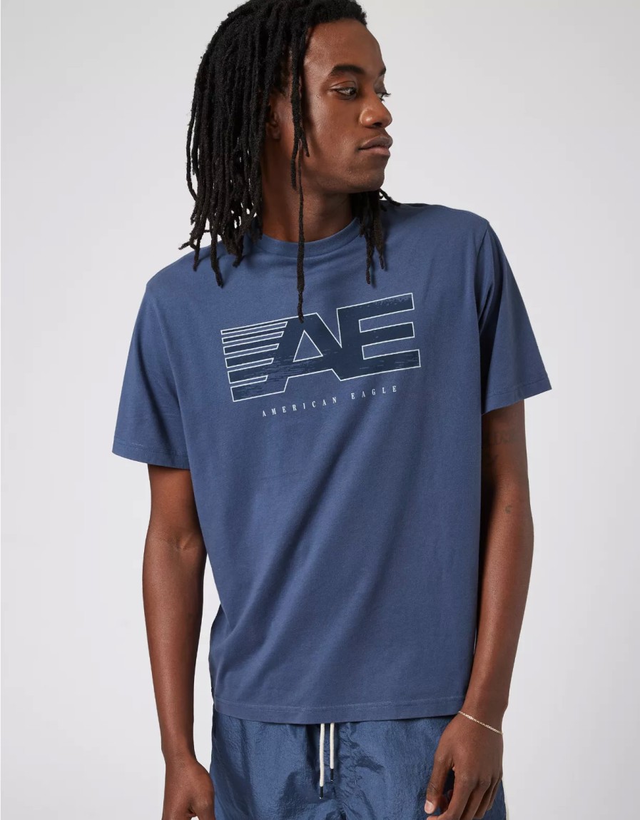 Hombres American Eagle | Camiseta Grafica Ae 24/7