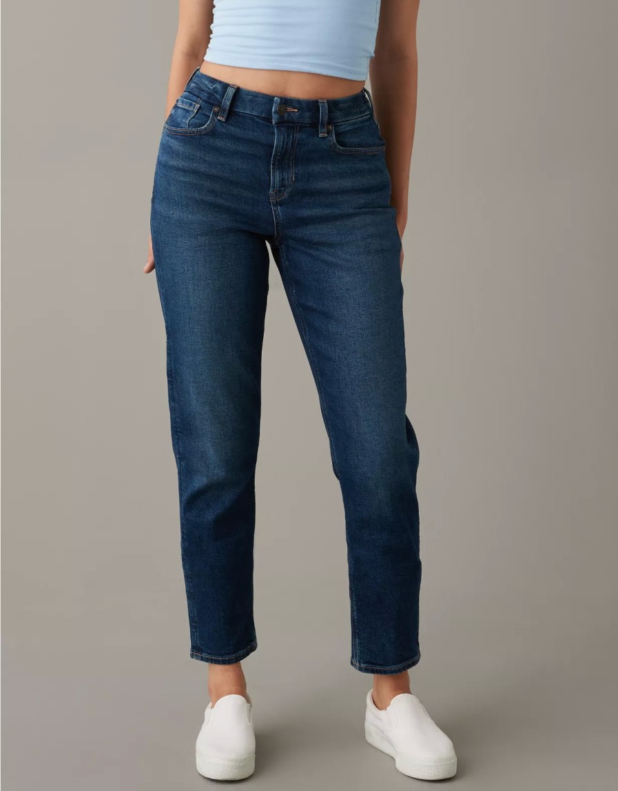 Mujer American Eagle | Vaqueros Mom Con Curvas Elasticos Ae