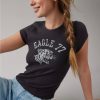 Mujer American Eagle | Camiseta De Canale De Manga Corta Para Bebe Ae Hey