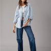 Mujer American Eagle | Camisa Oversize De Punto Con Botones Ae