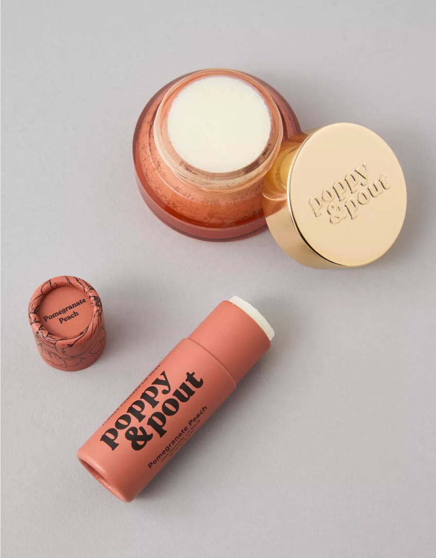 Mujer American Eagle | Set De Regalo De Balsamo Labial Y Exfoliante Labial Poppy & Pout