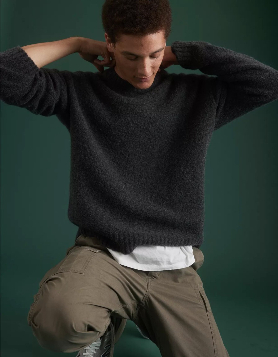 Hombres American Eagle | Jersey Ae77 Premium En Mezcla De Alpaca