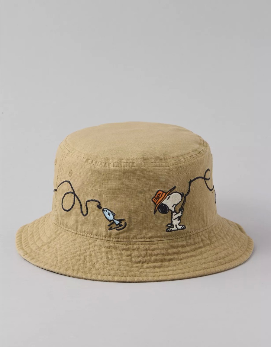 Hombres American Eagle | Gorro De Pescador Ae 24/7 Snoopy