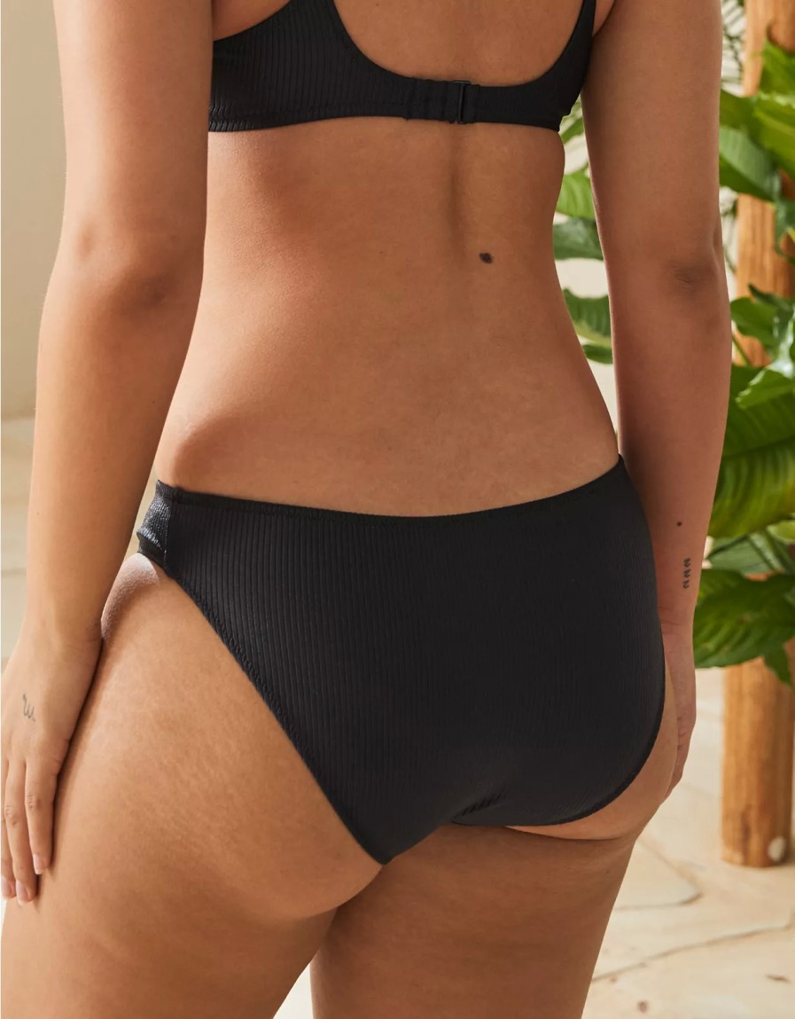 Mujer American Eagle | Aerie Braguita De Bikini De Cobertura Total De Canale Brillante