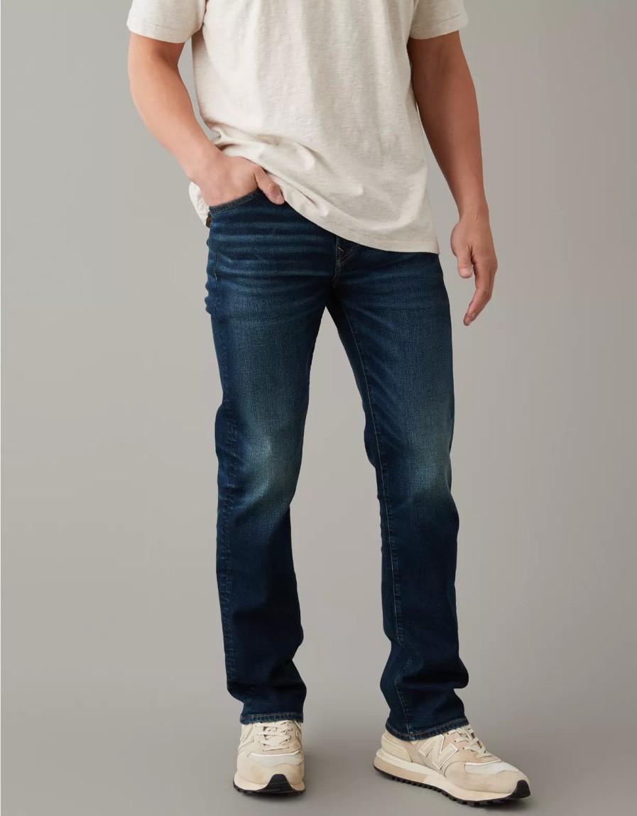 Hombres American Eagle | Vaqueros Con Corte Tipo Bota Ae Airflex+ Original