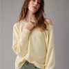 Mujer American Eagle | Sueter Con Cuello Tipo Ballet Ae Whoa So Soft